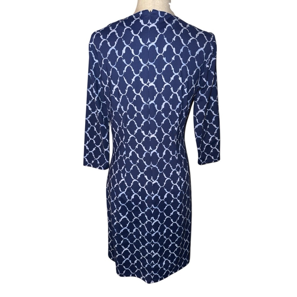 J.Mclaughlin Navy Chambray Mega Palm Spring Women's M Coastal Resort New - Picture 7 of 11